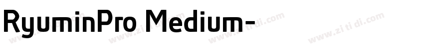 RyuminPro Medium字体转换